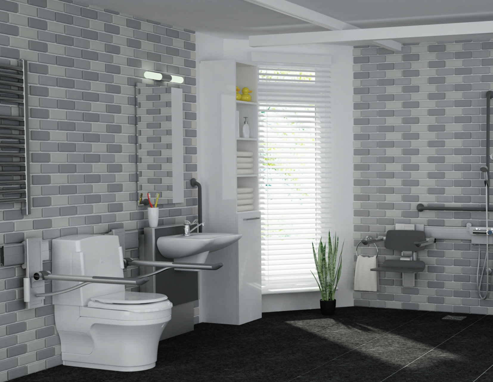 Closomat products in bathroom 
