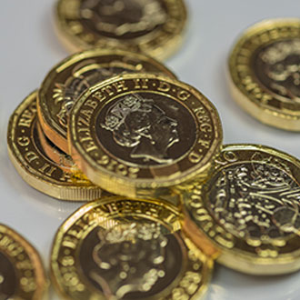 Tenant fees in pound coins