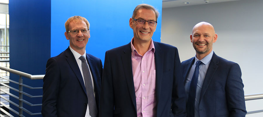 housing jobs - L- R Colin Mitchell, Finance Director; John Low, Chief Executive; Craig Smith, Operations Director, Robertson Residential Group.JPG