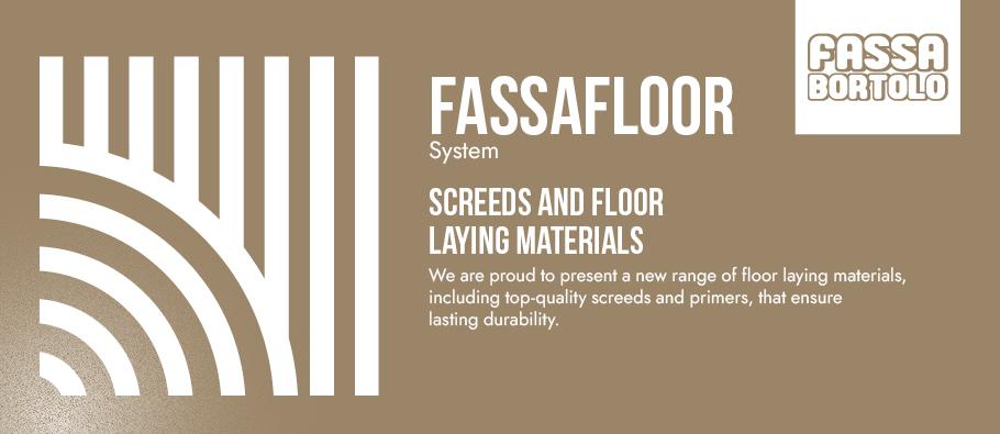 FassaFloor screeds and floor laying materials